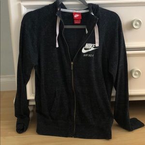 Dark Gray Zip-Up Nike Jacket!